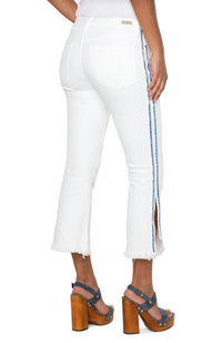 Hannah Crop Flare Fray & Slit
