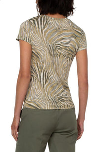 Slim Fit Crew Neck Slub Knit Tee