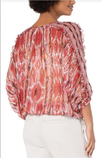 Ruffle Dolman Sleeve Top