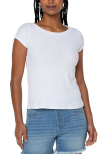 Cap Sleeve Boat Neck Baby Tee