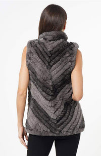 Sandra Vest in Charcoal Combo