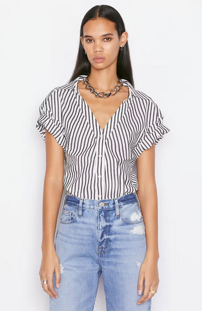 Rolled Sleeve Top