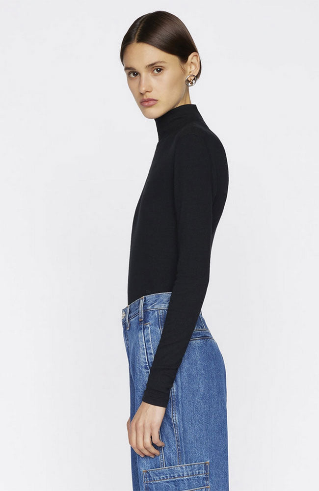Rib Turtleneck Noir
