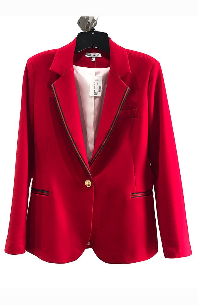 G Inspired Blazer with Piping