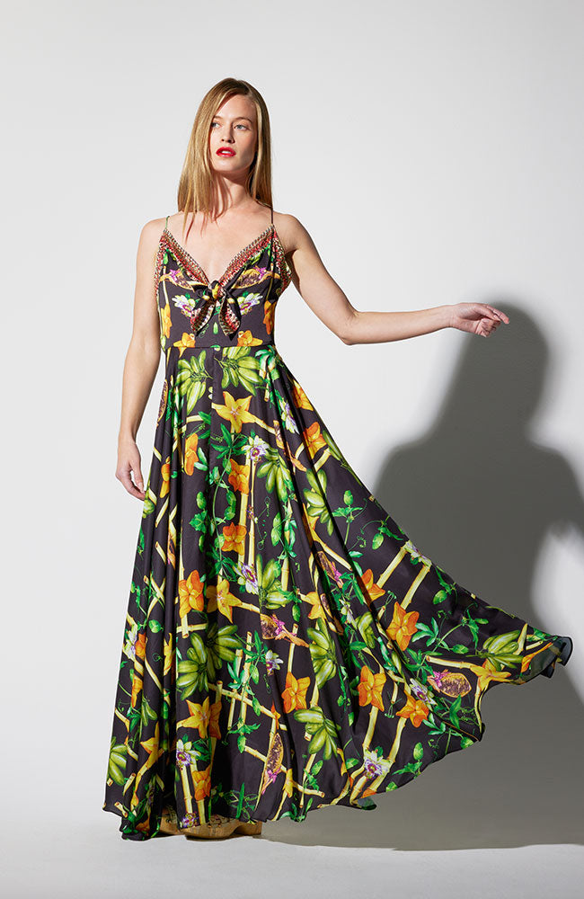 Bamboo Knot Front Dress