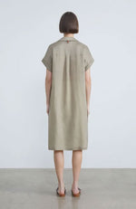 Atticus Blouse in Green Clay