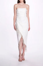 Strapless Wrap Cocktail Dress