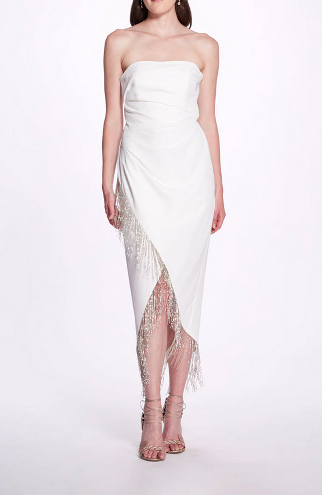 Strapless Wrap Cocktail Dress