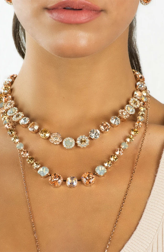 Loveable Mix Element Necklace in Rose Gold