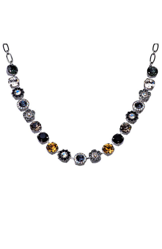 Loveable Necklace Black Orchid Rhodium