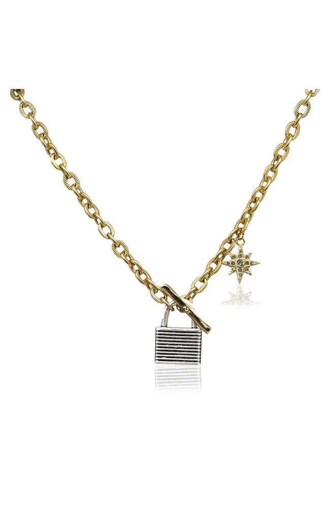 2 Tone Keepsake Stardust Necklace
