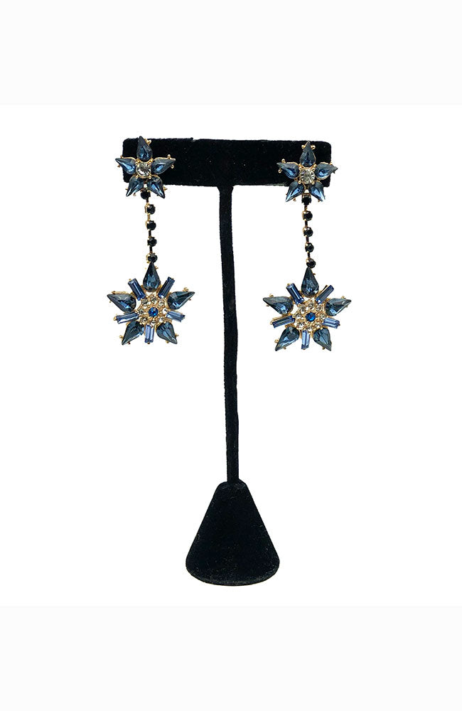 Blue Star Earring Blue Stones