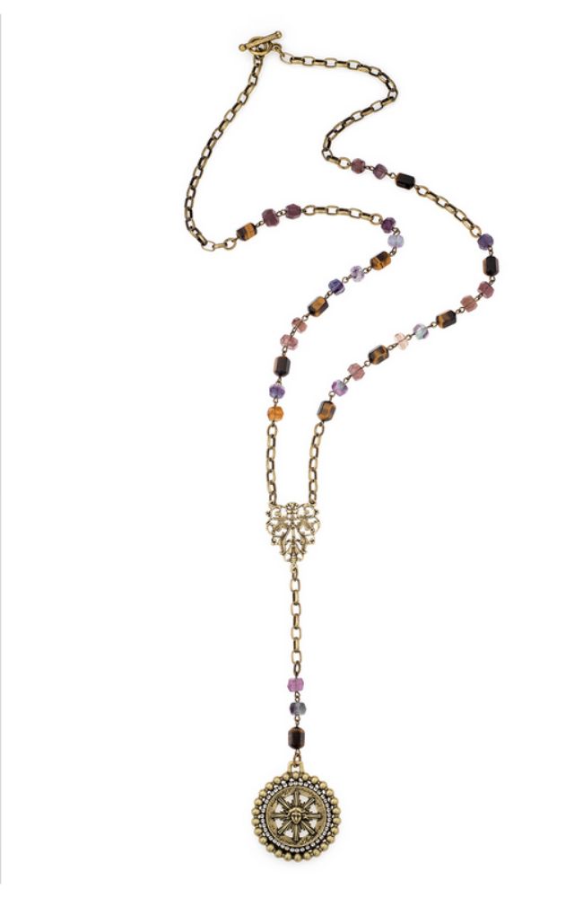 34" Mont Violette Mix Linkage with Crystal Sun King