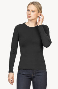 3/4 Sleeve Crewneck Top in Navy