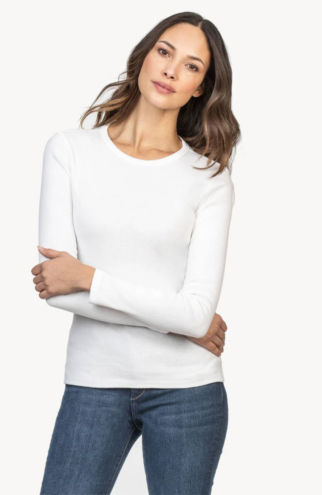 3/4 Sleeve Crewneck Top in Navy