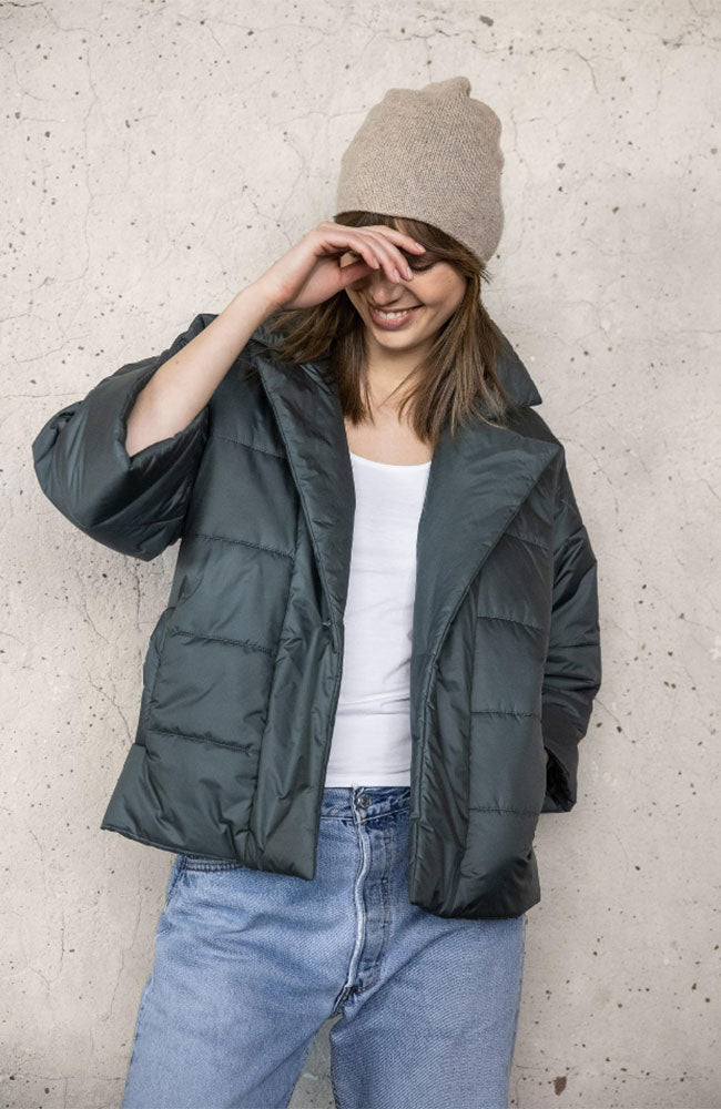 Notch Collar Bottle Green Jkt