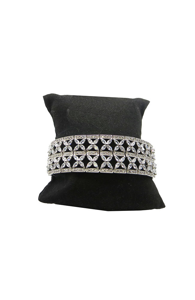 Sil. Pave Bracelet