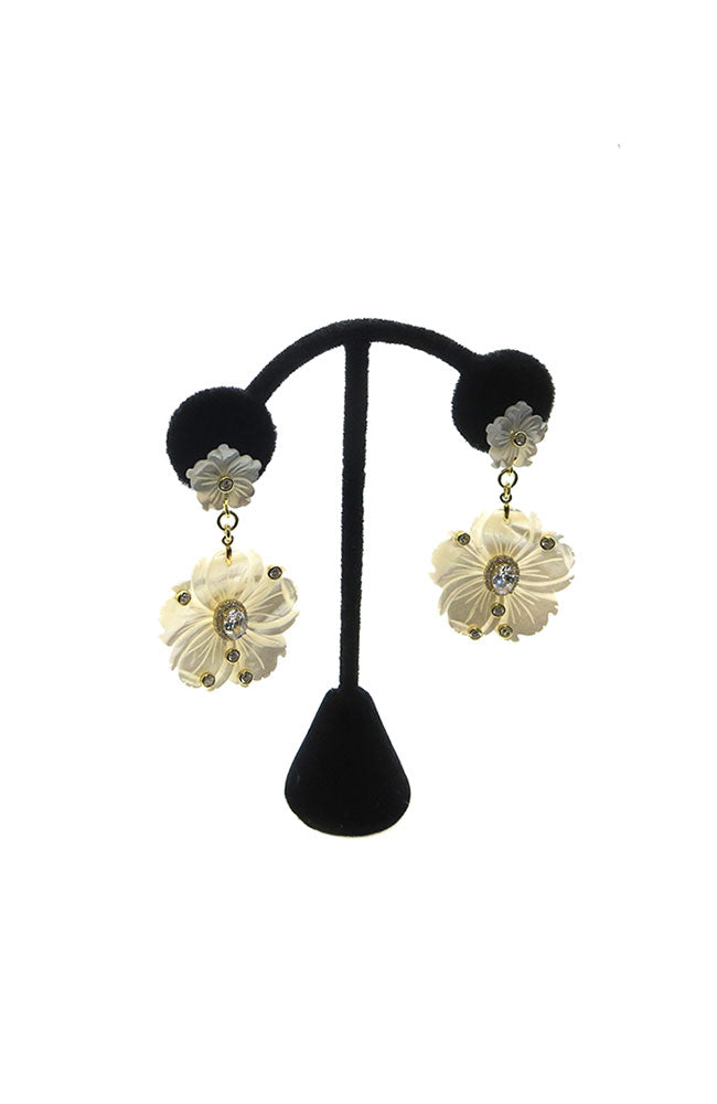 Flower 2 Tier Earrings