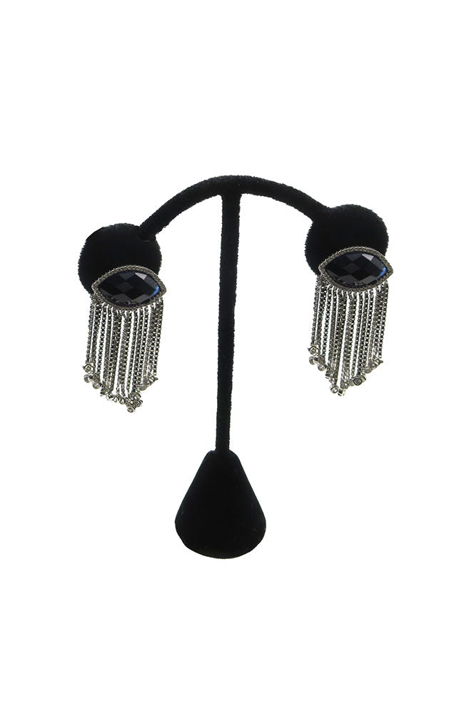 Sil. Tassel Chain Earrings