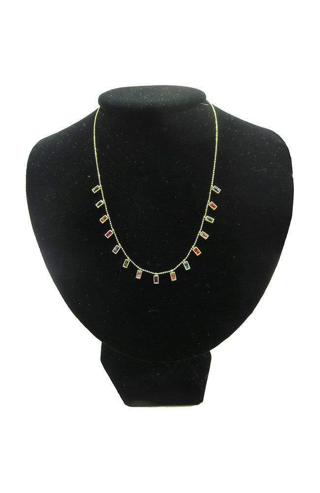 Gold Color Charm Necklace