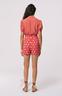 Candra Faux Wrap Romper
