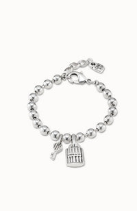 Silver Key Bracelet in Silver