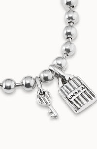Silver Key Bracelet in Silver