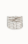 Matching 6 Strand Cuff Silver