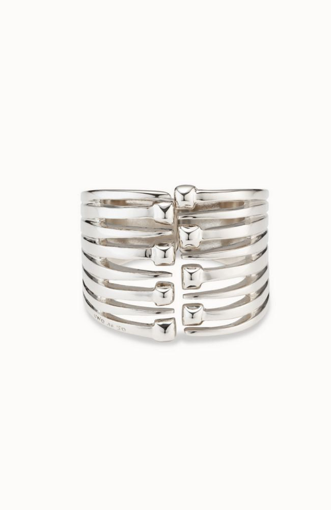 Matching 6 Strand Cuff Silver