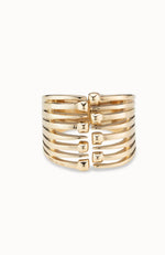 Matching 6 Strand Cuff Gold