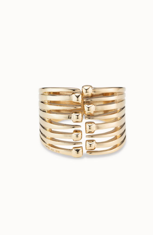Matching 6 Strand Cuff Gold