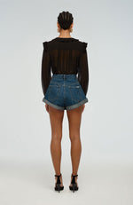 Black Chiffon Blouse