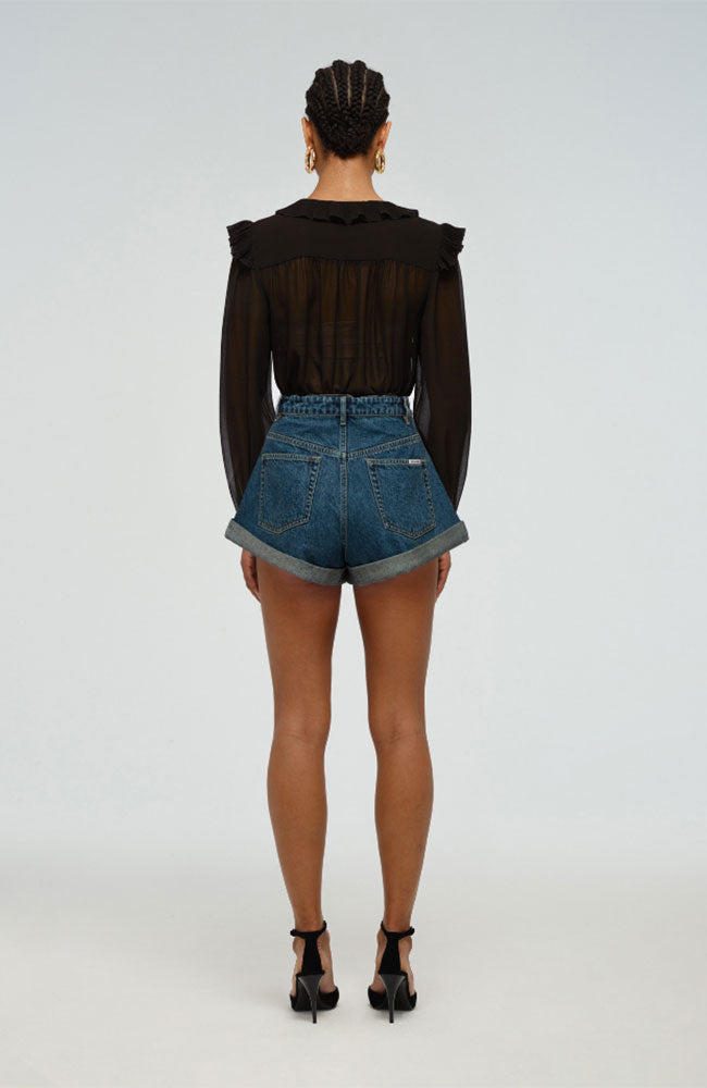Black Chiffon Blouse