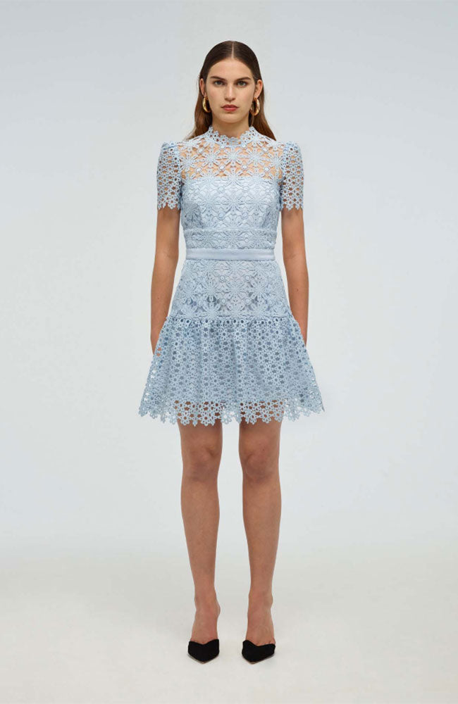 Geo Guipure Mini Dress