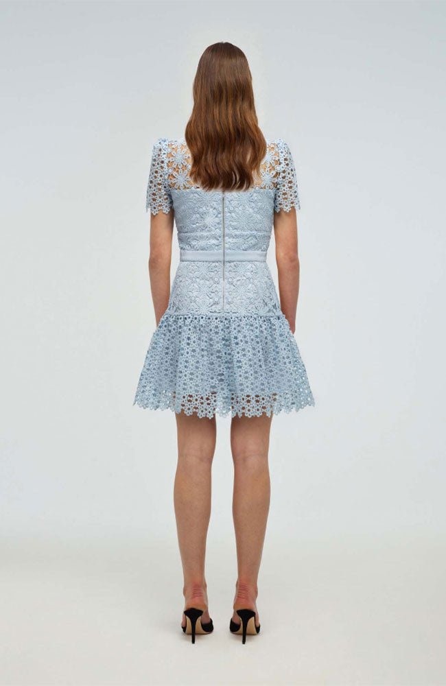 Geo Guipure Mini Dress