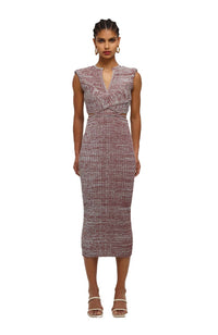 Crossover Knit Dress