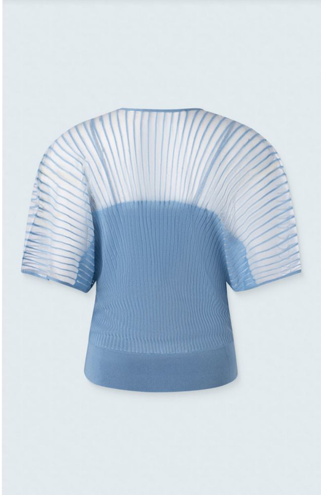 Shadow Stripe Crisscross Top