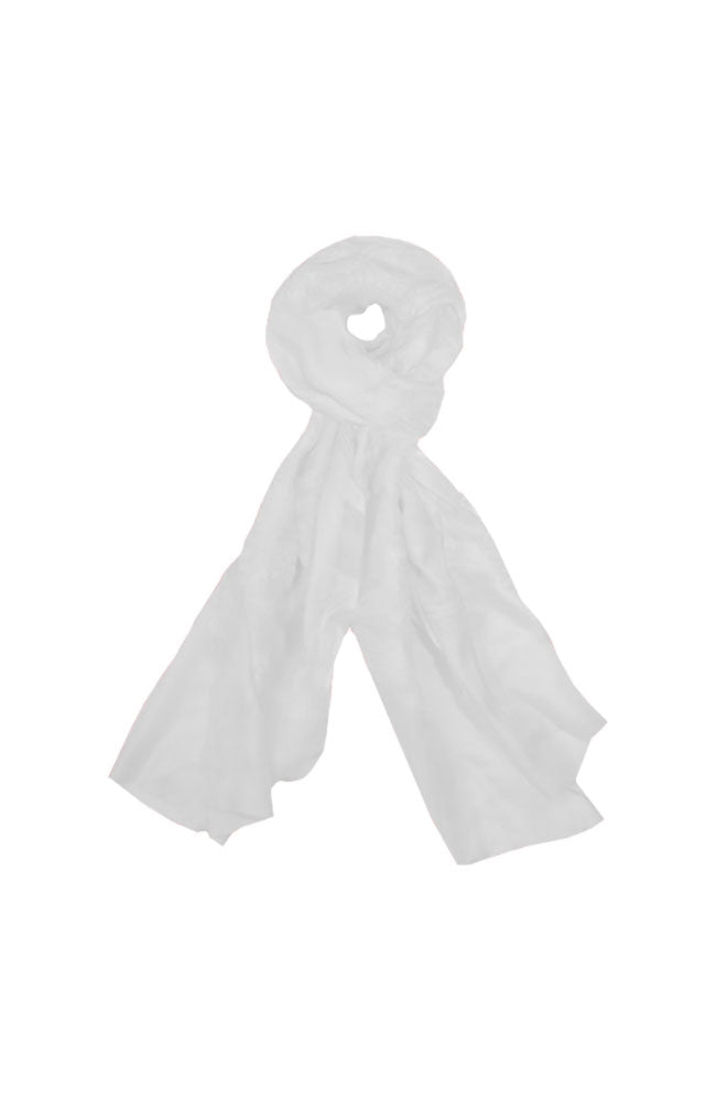 White Sculptured Scarf