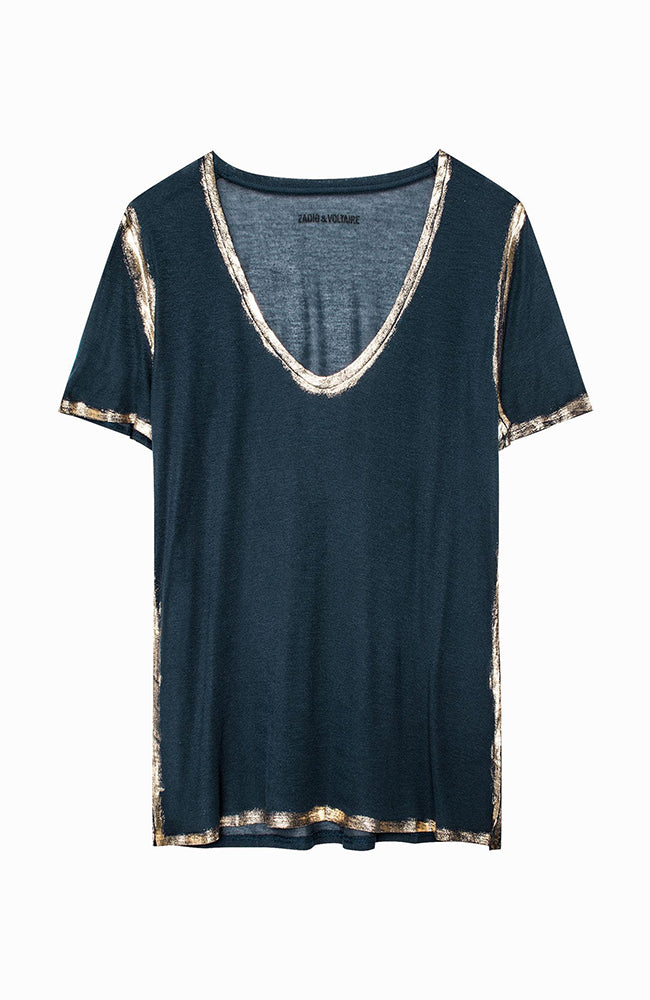 Tino Gold Trim Tee
