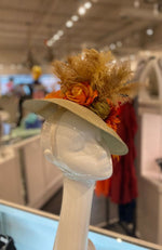 Fascinator Golden Orange