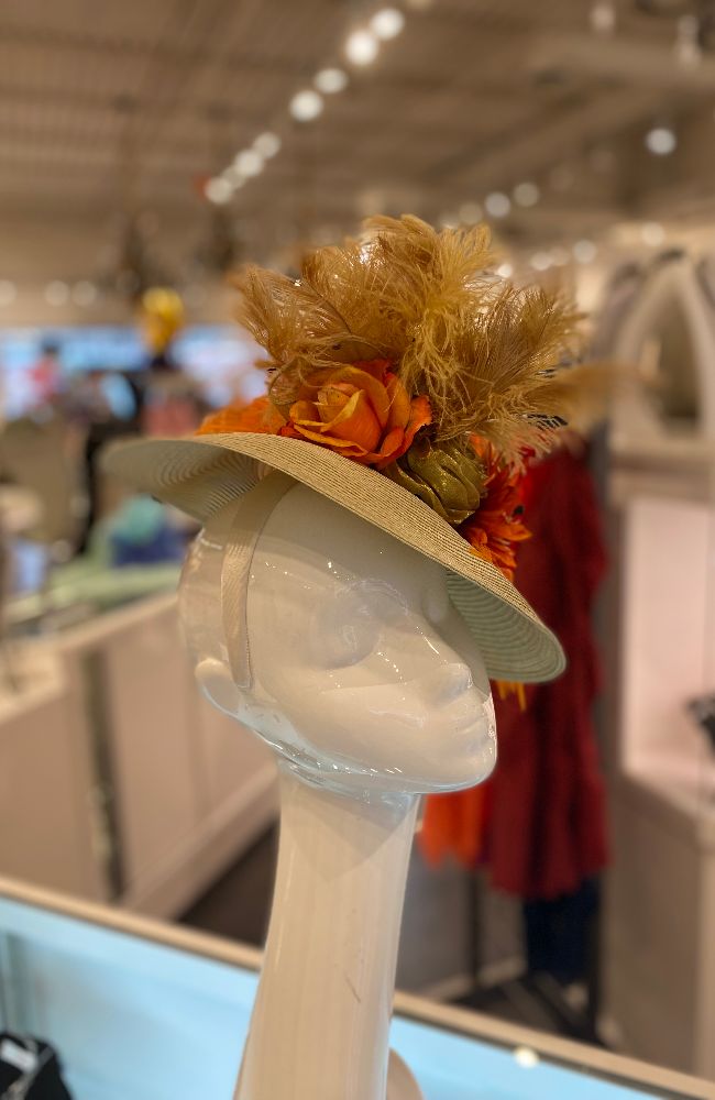 Fascinator Golden Orange