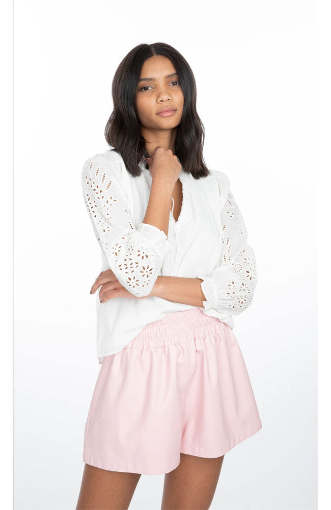Camila Ruffle Cotton Blouse
