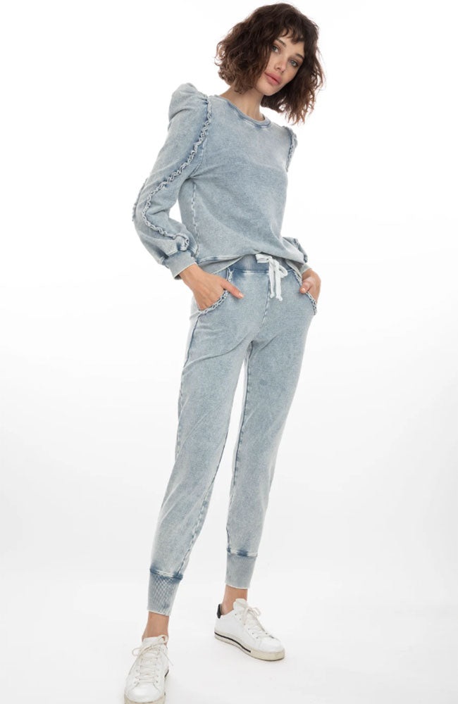 Daisy Ruffle Trimmed Sweatpant