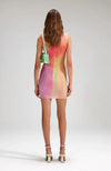 Mesh Hotfix Mini Dress