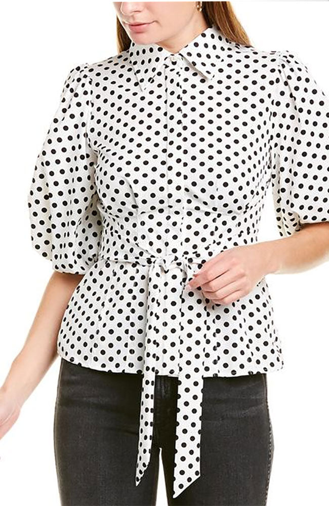 Dot Print Blouse