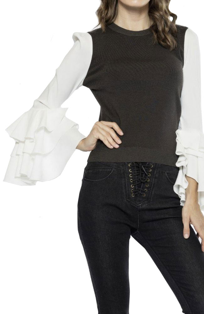 Ruffle Sleeve Shirt