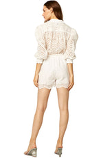 Joanna Romper White Eyelet