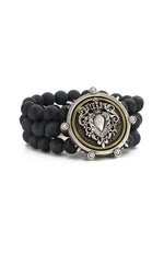 Jasper Bracelet Black Beads