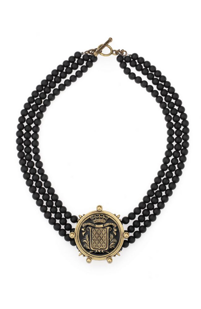 16.5" Triple Strand Matte Onyx