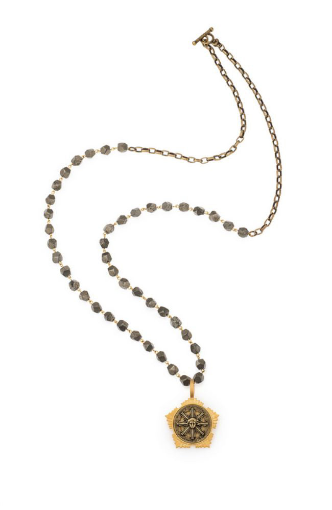41" Nugget Pyrite Linkage Alsace Chain